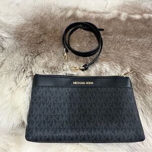 Michael Kors Black Monogram Crossbody